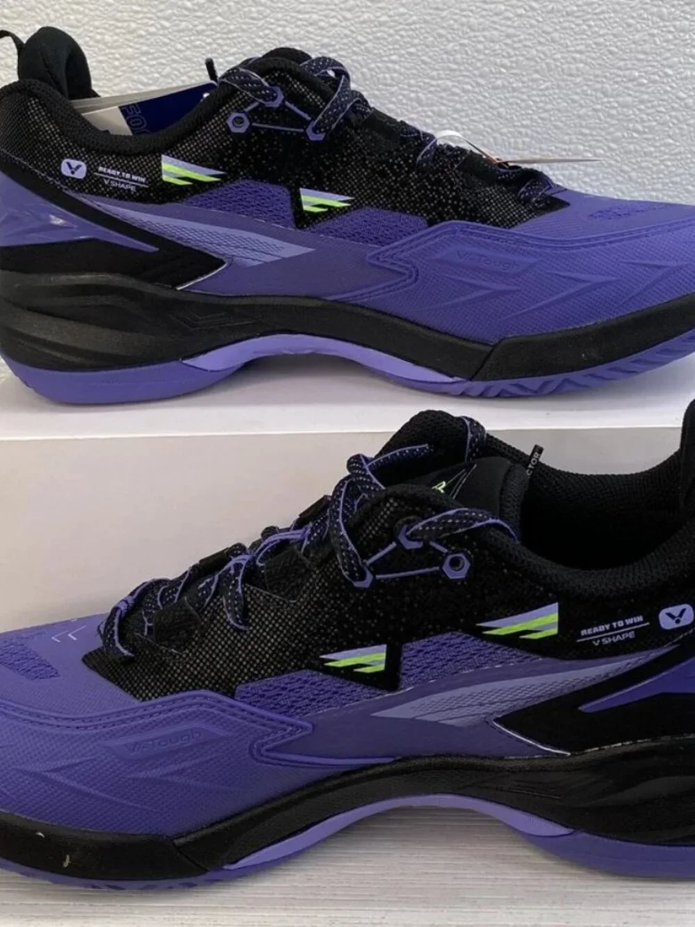 Victor C90NLite JC Unisex M9.5 W11 Black/Purple Double Mesh Badminton Sneakers